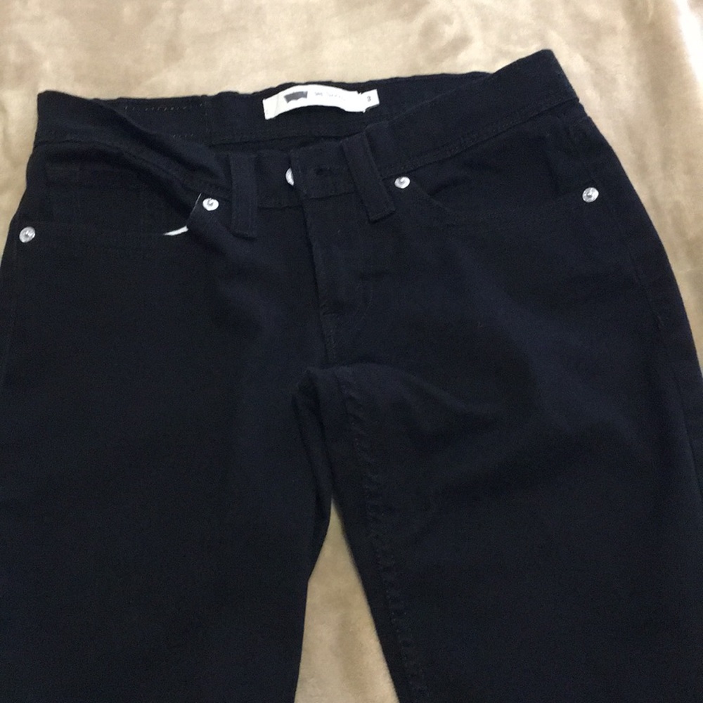 Levi'a 524 Skinny Black Jeans